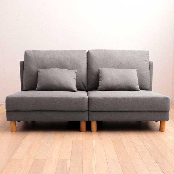 ポイント14倍 12 5 座面ゆったりハイバックソファ ニューグレー