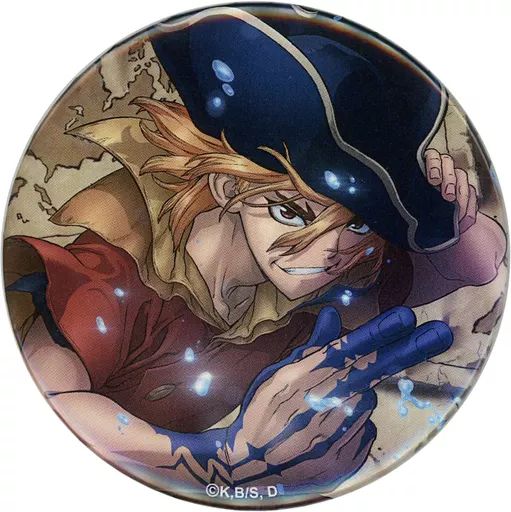 中古】バッジ・ピンズ 七海龍水 ティザービジュアル 缶バッジ 「Dr