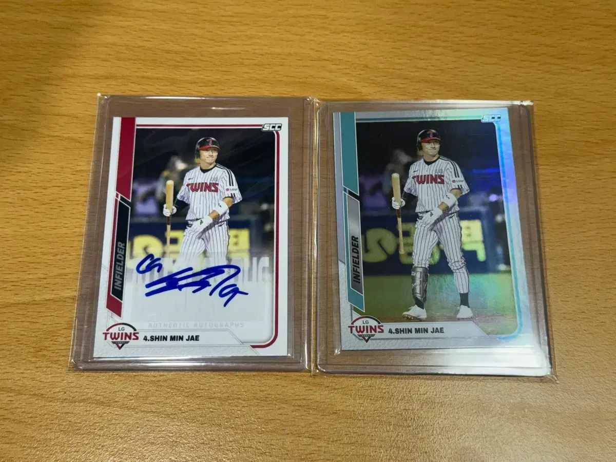 LG TWINS ツインズ 新民在 選手 オート カード