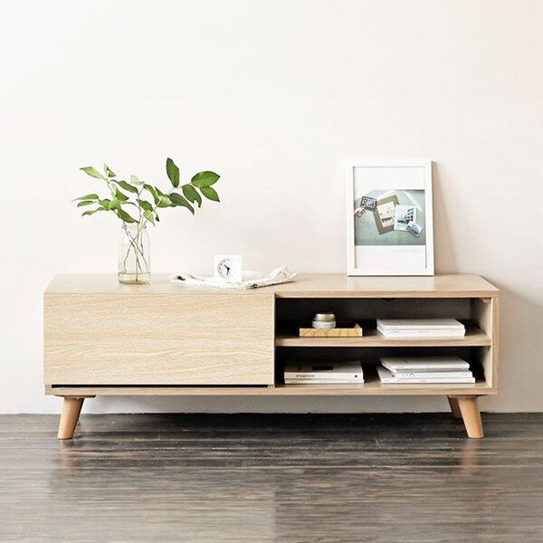 ポイント14倍 12 5 木調韓国インテリアテレビボード モリス ナチュラル