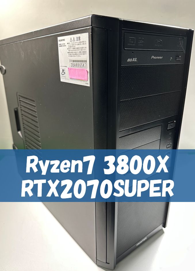 格安ゲーミング/RTX2070super/Ryzen7 3800X/Windows11home/SSD500GB 