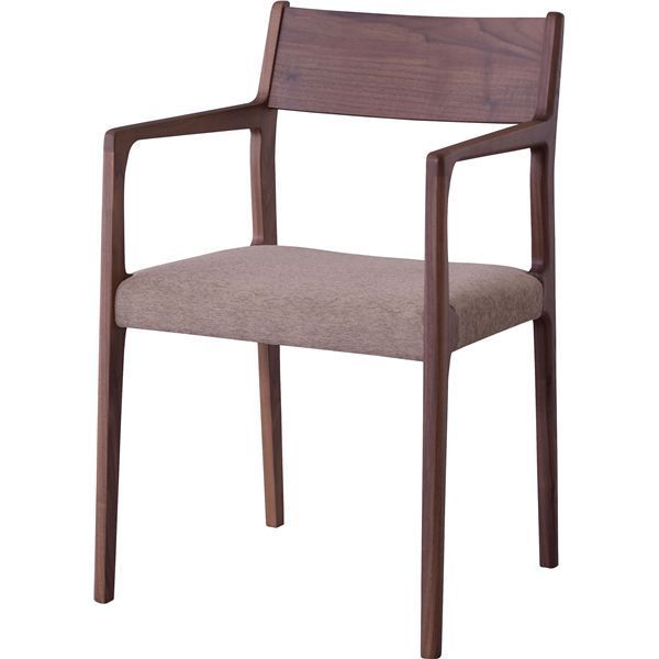 ポイント14倍 12 5 パーソナルチェア リビングチェア 約幅50 cm ブラウン 木製 肘付き アームチェア 完成品 リビング ダイニング