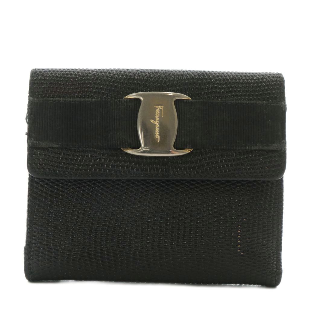 サルヴァトーレフェラガモ Salvatore Ferragamo ヴァラリボン 財布 二