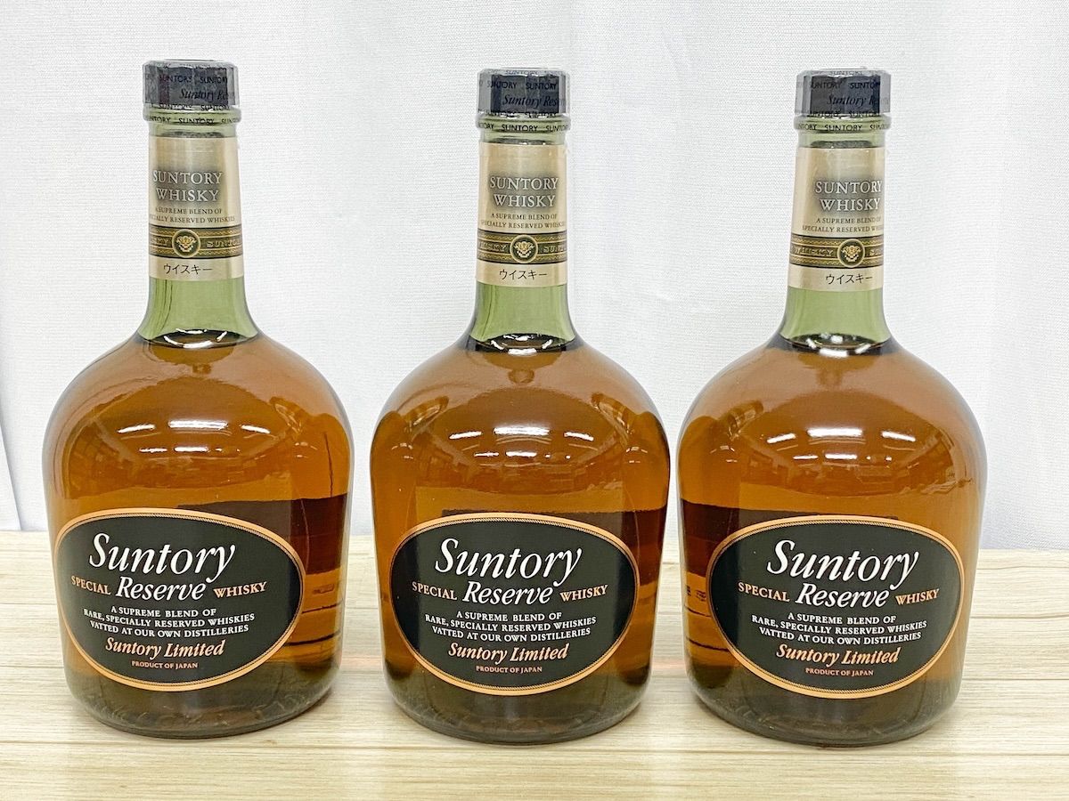 NW061】未開栓 サントリー ウイスキー 3本セット リザーブ スペシャル
