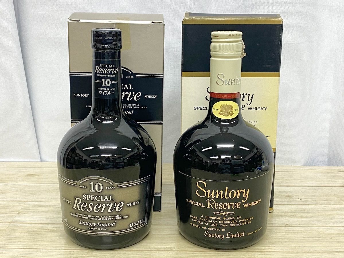 NW062】未開栓 サントリー ウイスキー 2本セット リザーブ 10年 750ml