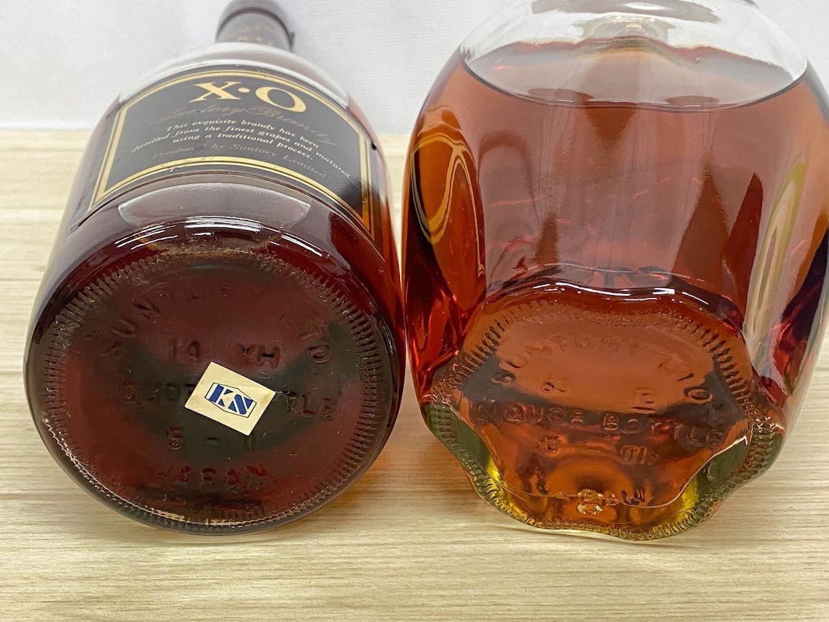 未開封　ブランデー　古酒セット NB065】未開栓 サントリー ブランデー 2本セット XO 660ml & VSOP