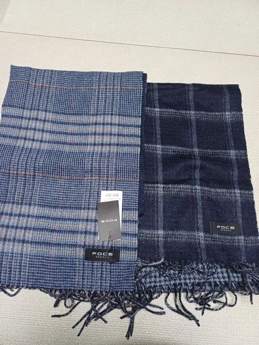 FOCE チェック カシミアマフラー メンズ 2点