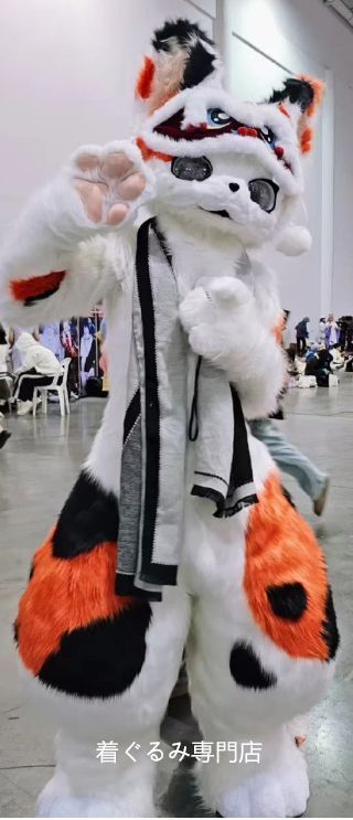 ファースーツ マスク 着ぐるみセット ケモノ ファースーツ 全頭ヘッド