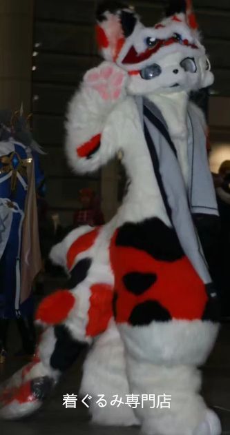 ファースーツ マスク 着ぐるみセット ケモノ ファースーツ 全頭ヘッド