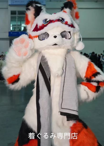 ファースーツ マスク 着ぐるみセット ケモノ ファースーツ 全頭ヘッド