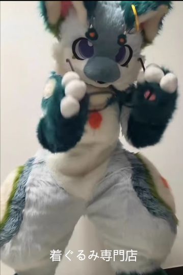 熊 犬 ファースーツ マスク 着ぐるみセット ケモノ ファースーツ 全頭