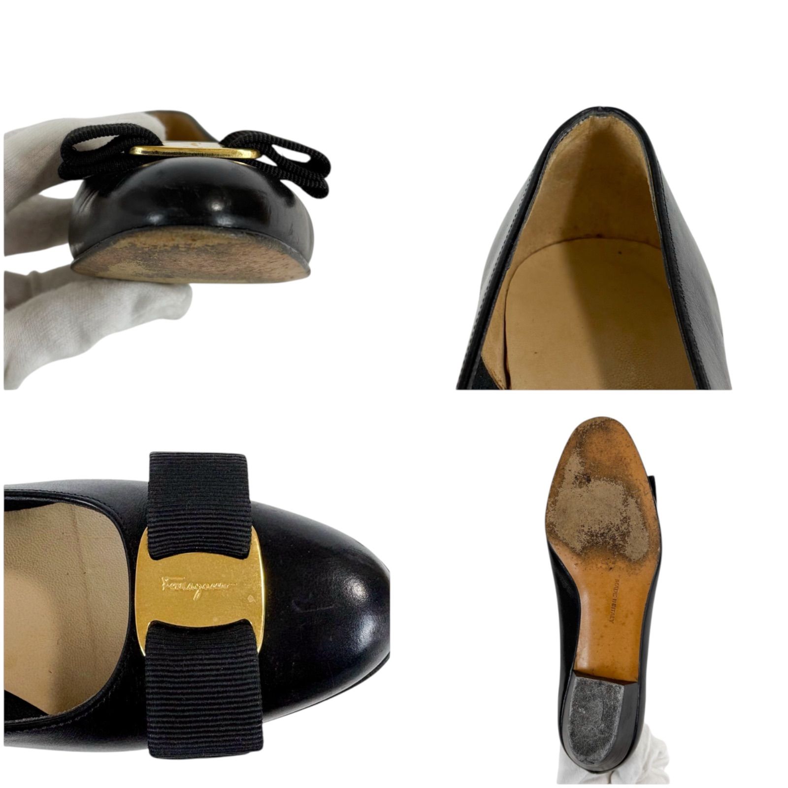 Salvatore Ferragamo サルヴァトーレフェラガモ パンプス ローヒール 