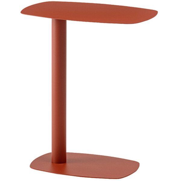 ポイント14倍 12 5 サイドテーブル 約W 28 D 42 H 50 cm オレンジ 組立式