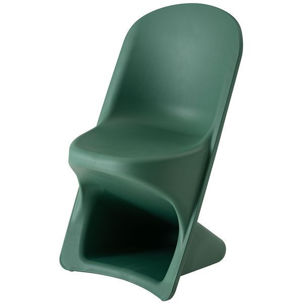 ポイント14倍 12 5 チェア 約W 52×D 54×H 87×SH 46 cm グリーン スタッキング可 完成品