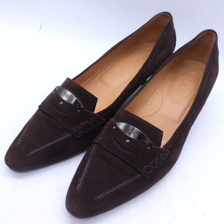 【TOD’S】ダークブラウンパンプス　サイズ38 TOD'S】ダークブラウンパンプス サイズ38 トッズ TOD'S パンプス