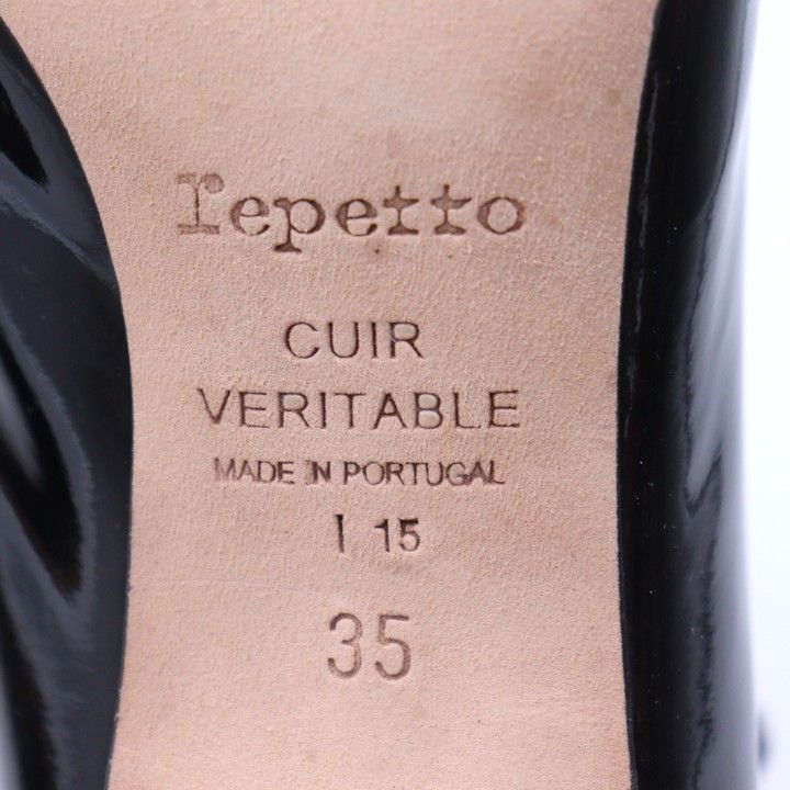レペット パンプス シューズ 本革 レザー ブランド 靴 ポルトガル製 黒