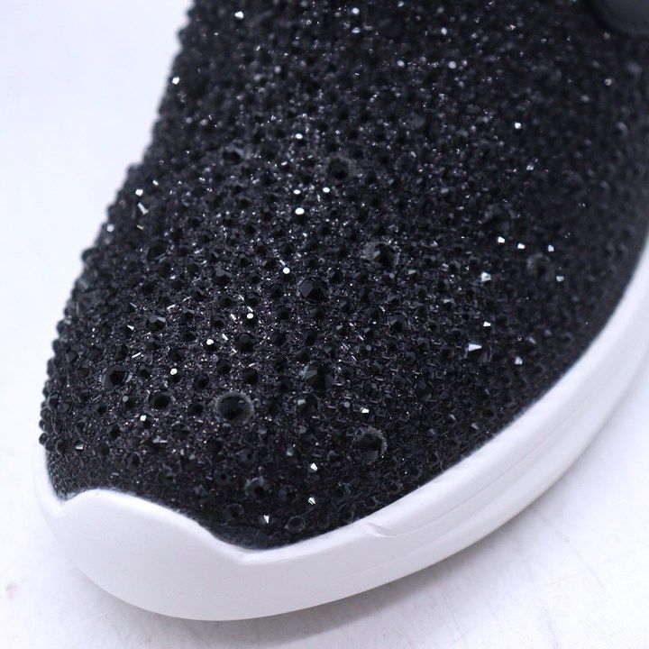 スタッカート スリッポン スニーカー 厚底 シューズ 靴 黒 レディース