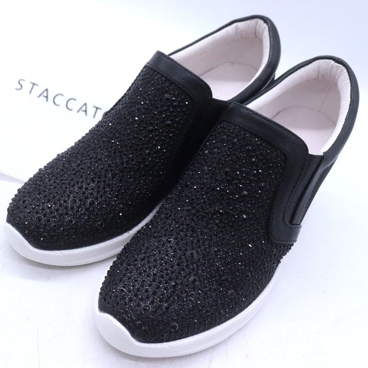STACCATO 新品未使用 厚底シューズ スタッカート スリッポン スニーカー 厚底 シューズ 靴 黒 レディース