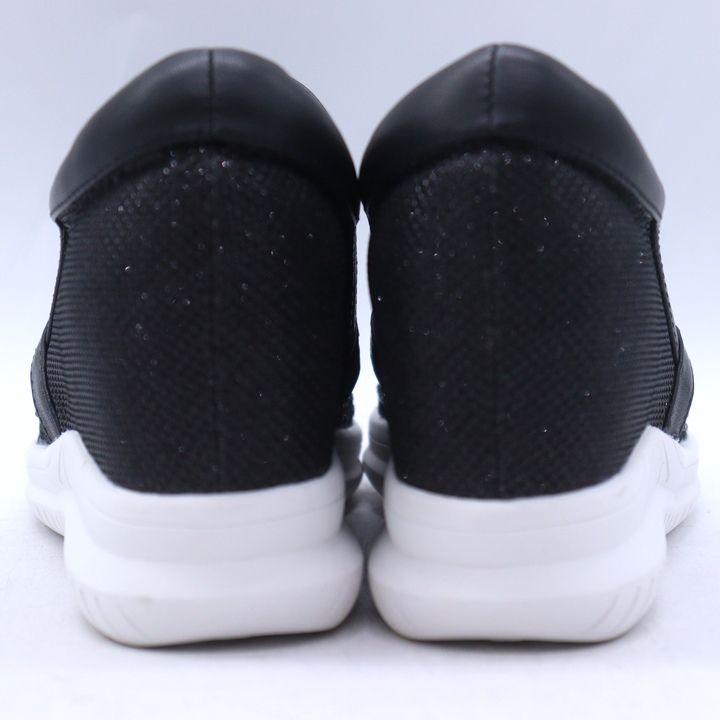 スタッカート スリッポン スニーカー 厚底 シューズ 靴 黒 レディース