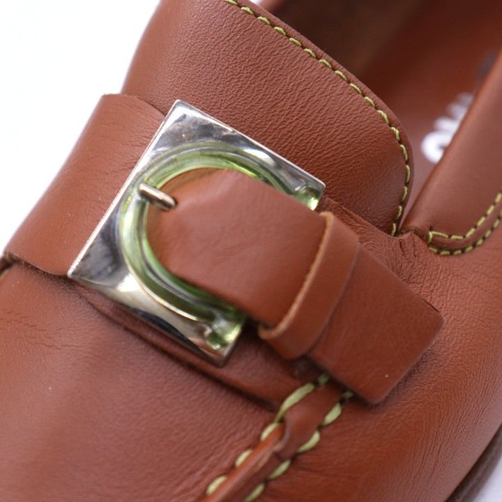 フェラガモ ローファー スリッポン シューズ ブランド 靴 イタリア製 レディース 6. ブラウン FERRAGAMO
