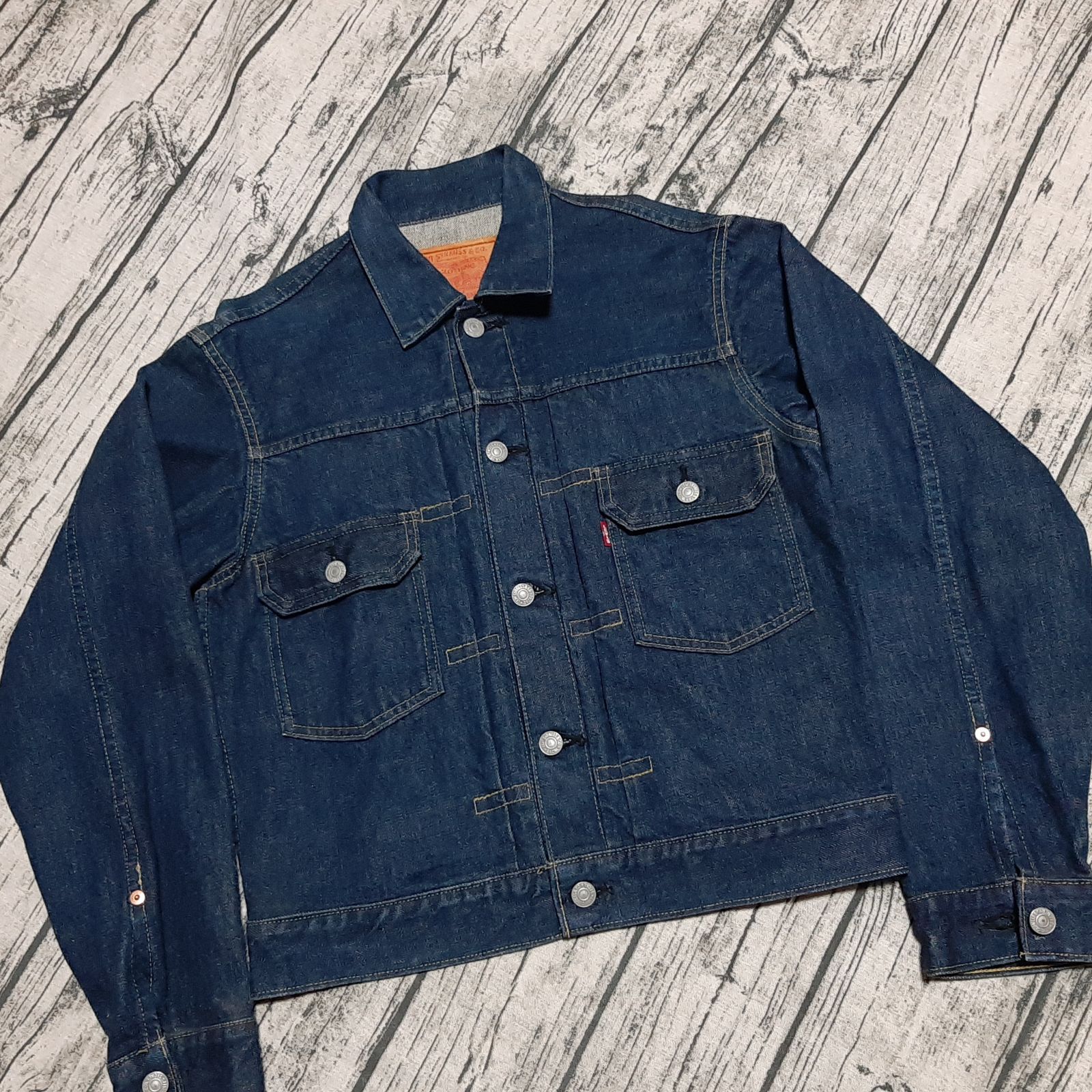 size 36】93年製 LEVI'S 507XX セカンド 2nd レザーパッチ 日本製 濃紺