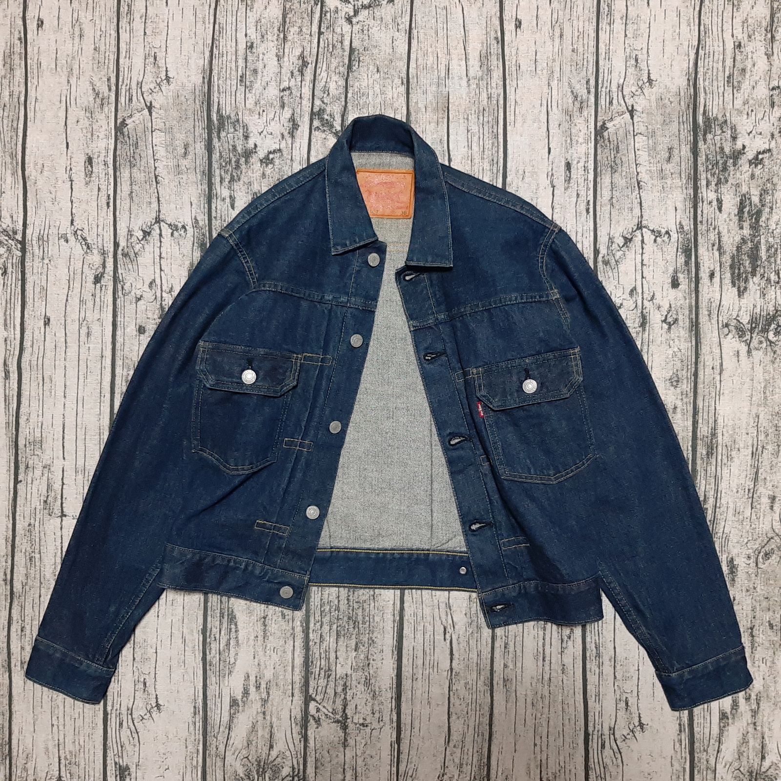 size 36】93年製 LEVI'S 507XX セカンド 2nd レザーパッチ 日本製 濃紺