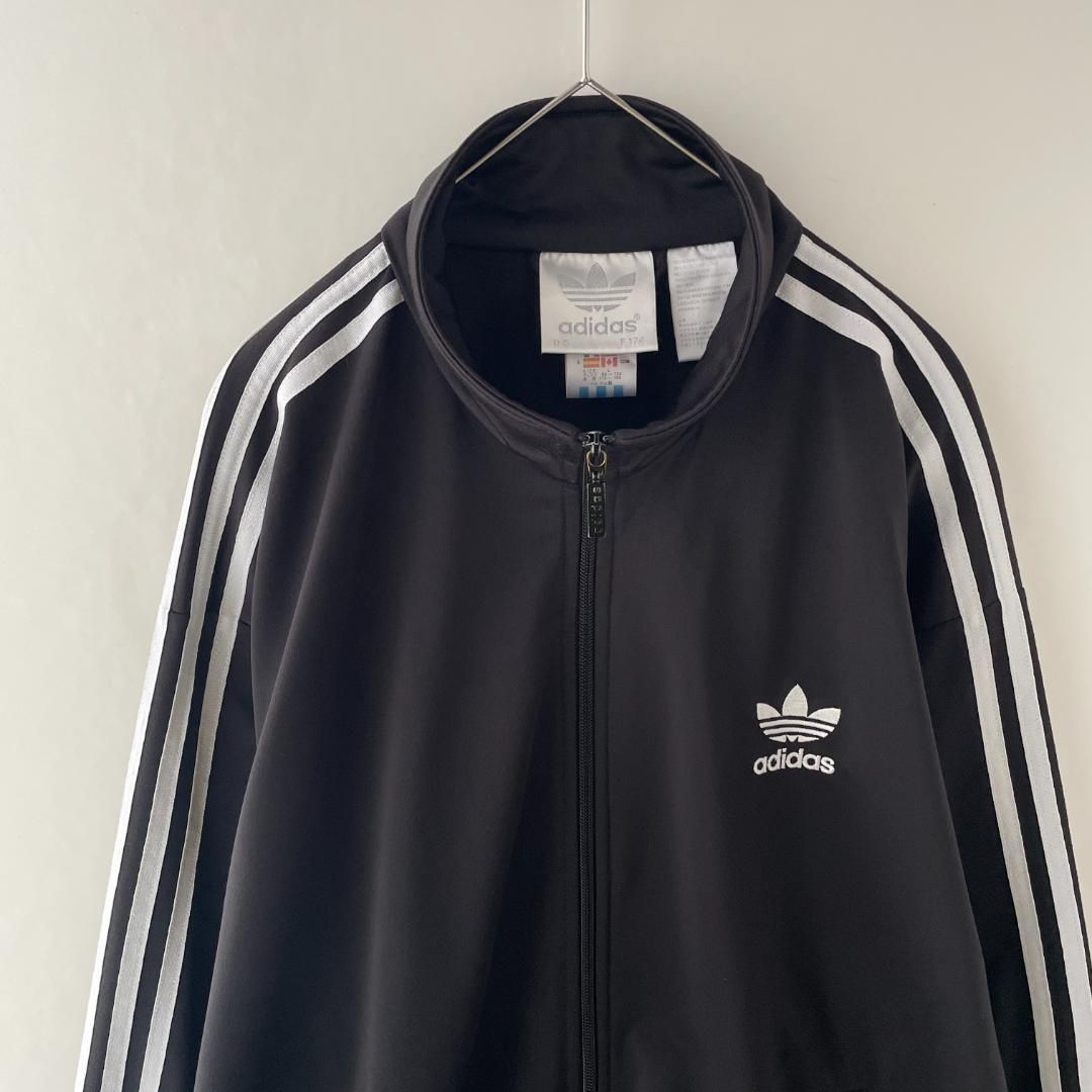 メンズ 90's Adidas 万国旗タグ トラックジャケット トレフォイル フェード