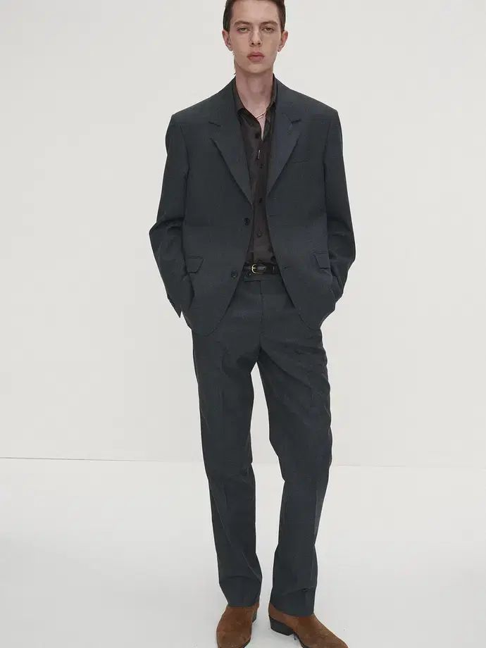 トニーウェック ニュートゥー シグネチャー バージンウール テーラード グレー セットアップ