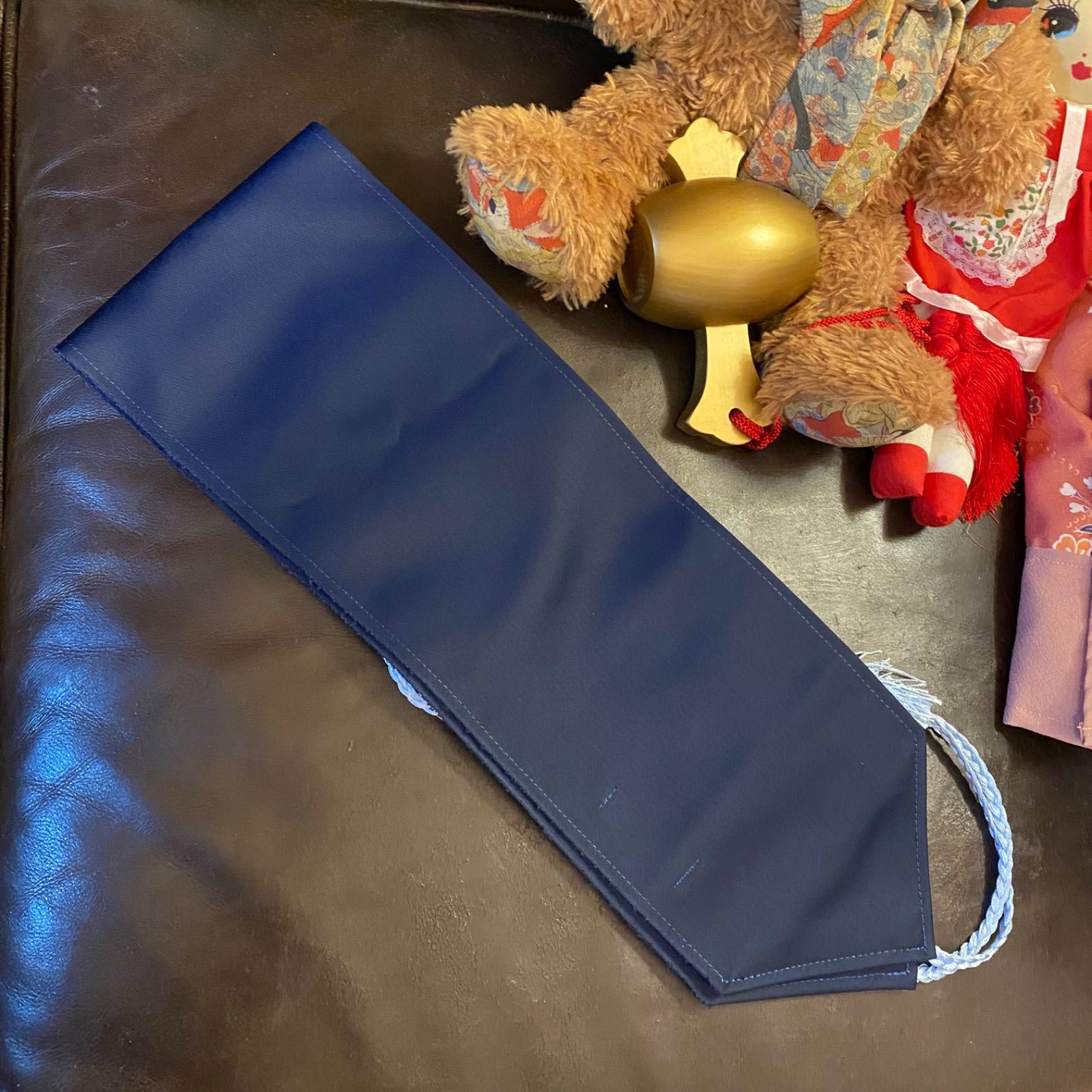  和洋折衷ロングワンピース 着物アンサンブル 帯サッシュベルト付き ハンドメイド レトロ 古着 万華鏡の煌めき aKW 120 ワンピース チュニック ファッション