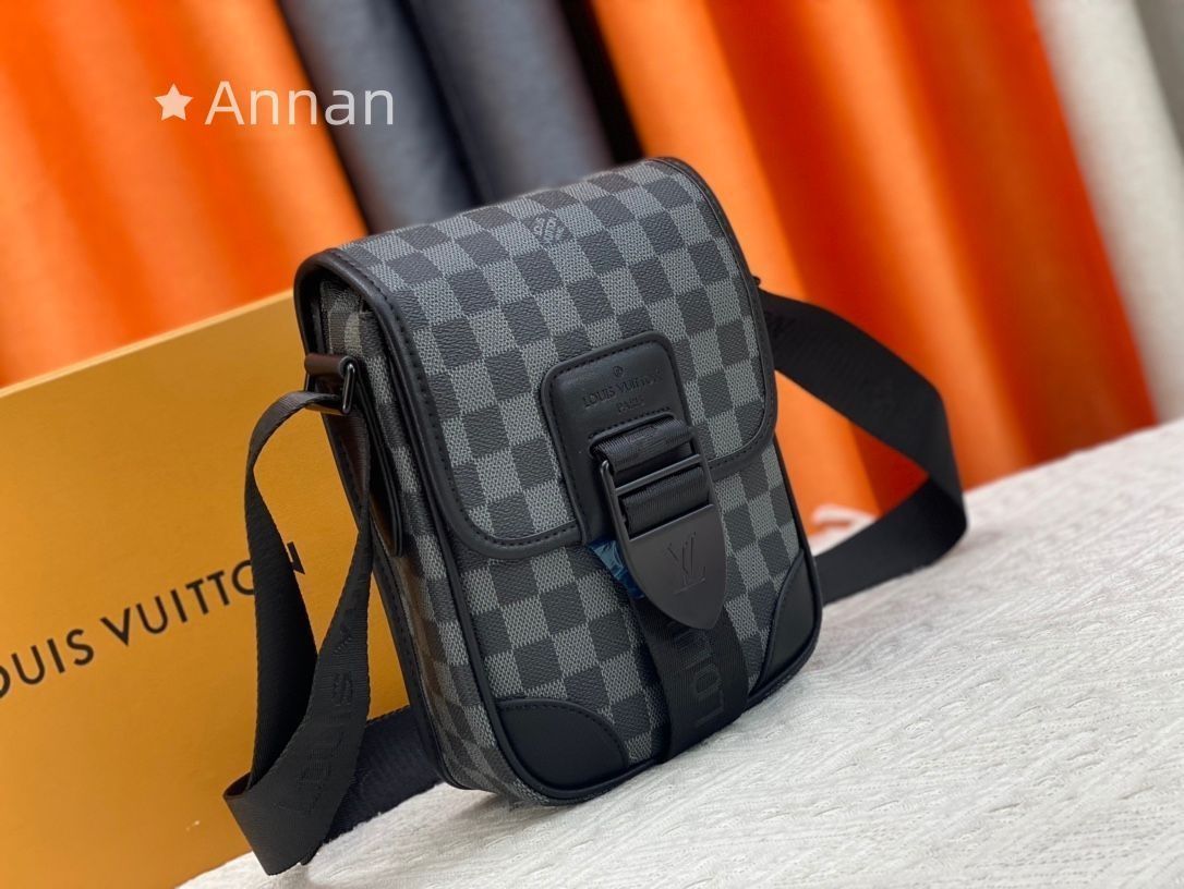 LOUIS VUITTON ルイヴィトン ショルダーバッグ モデル ダミエ マカサー アーチー メッセンジャー PM