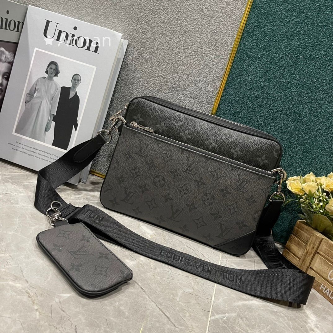 超 LOUIS VUITTON ルイヴィトン メンズ ショルダーバッグ モデル トリオメッセンジャーM 69443