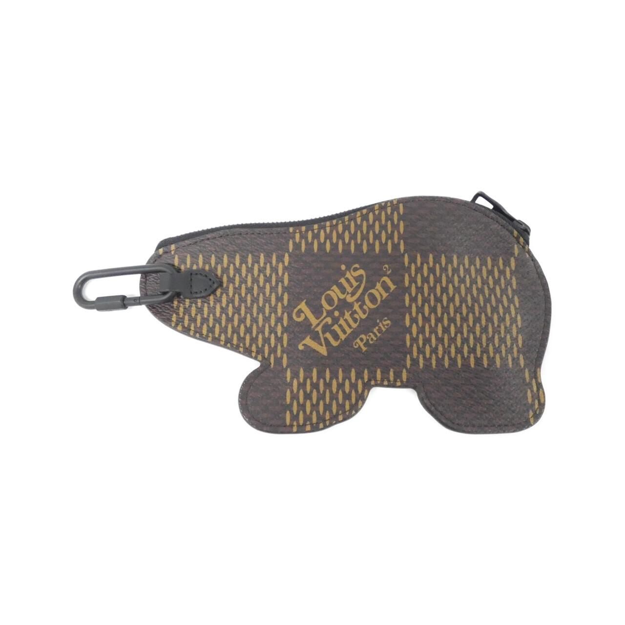 ルイヴィトン ダミエ ジャイアント LVスクエアード BEAR コイン カードホルダー N 60387 カードケース