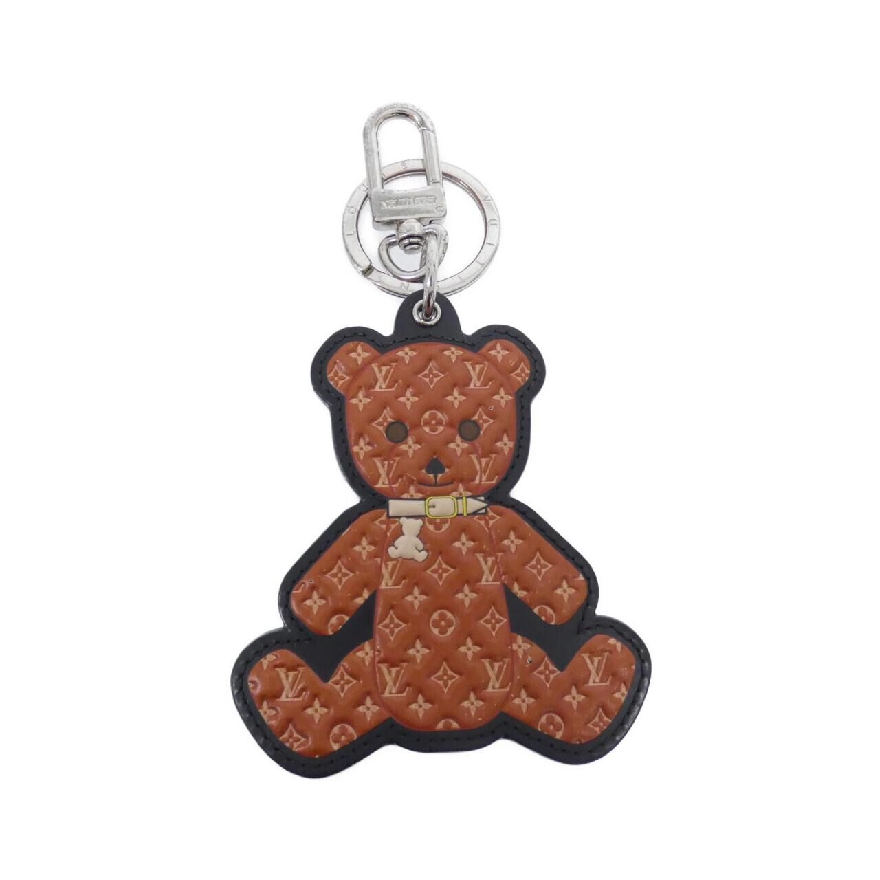 ルイヴィトン モノグラム ポルト クレ テディベア M 00342 キーリング