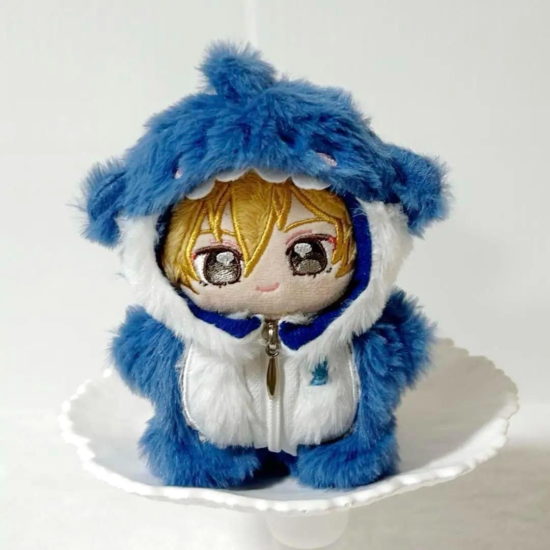 10cm 12cm ぬい服 サメ着ぐるみ ぬいぐるみ服 いつぬい ブルー MH41