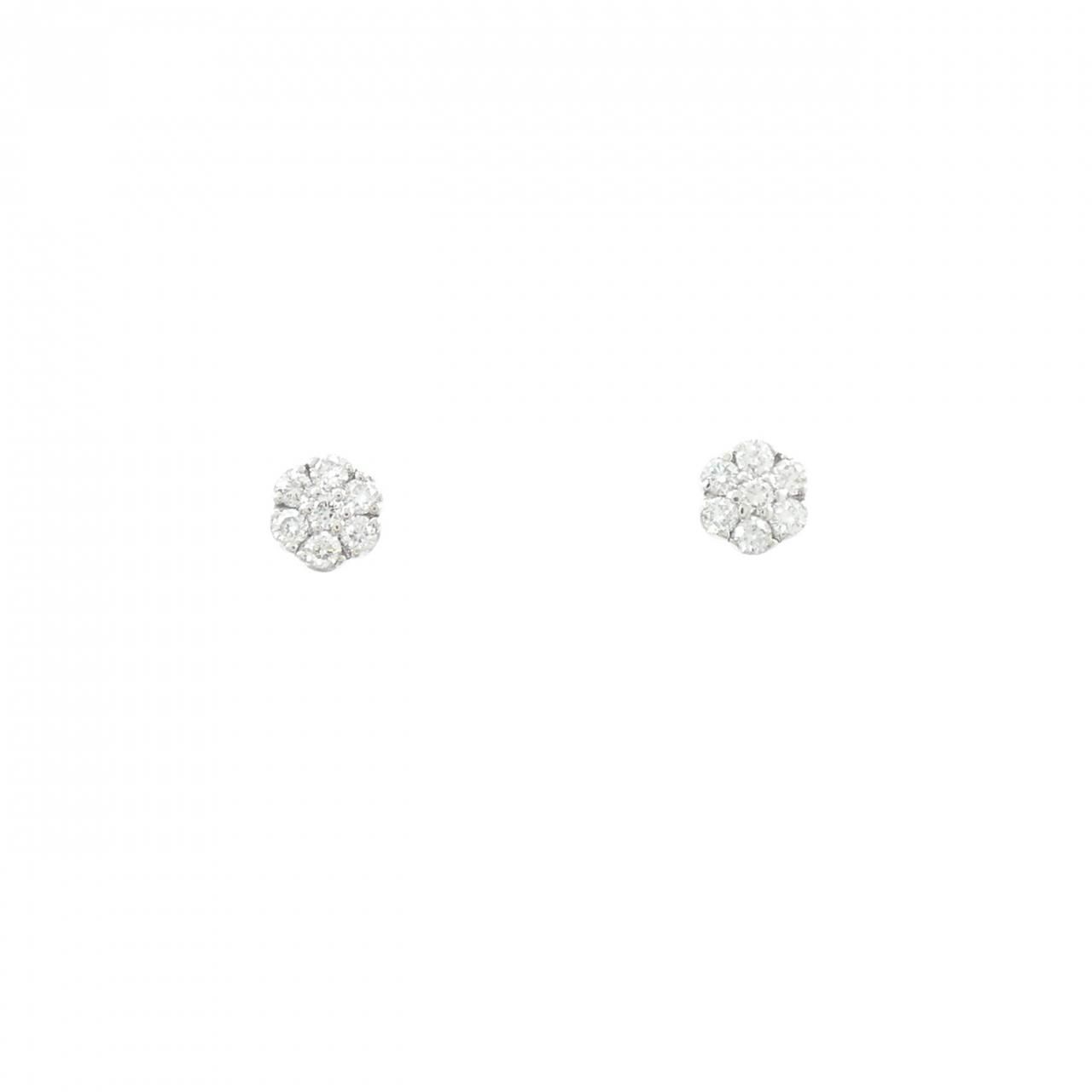 K 18 WG ダイヤモンド ピアス 0 12 CT