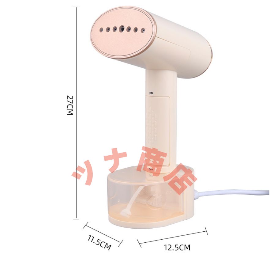 手持ち式スチームアイロン 家庭用 携帯用 服のしわ取り用 回転式スチーム機能付き