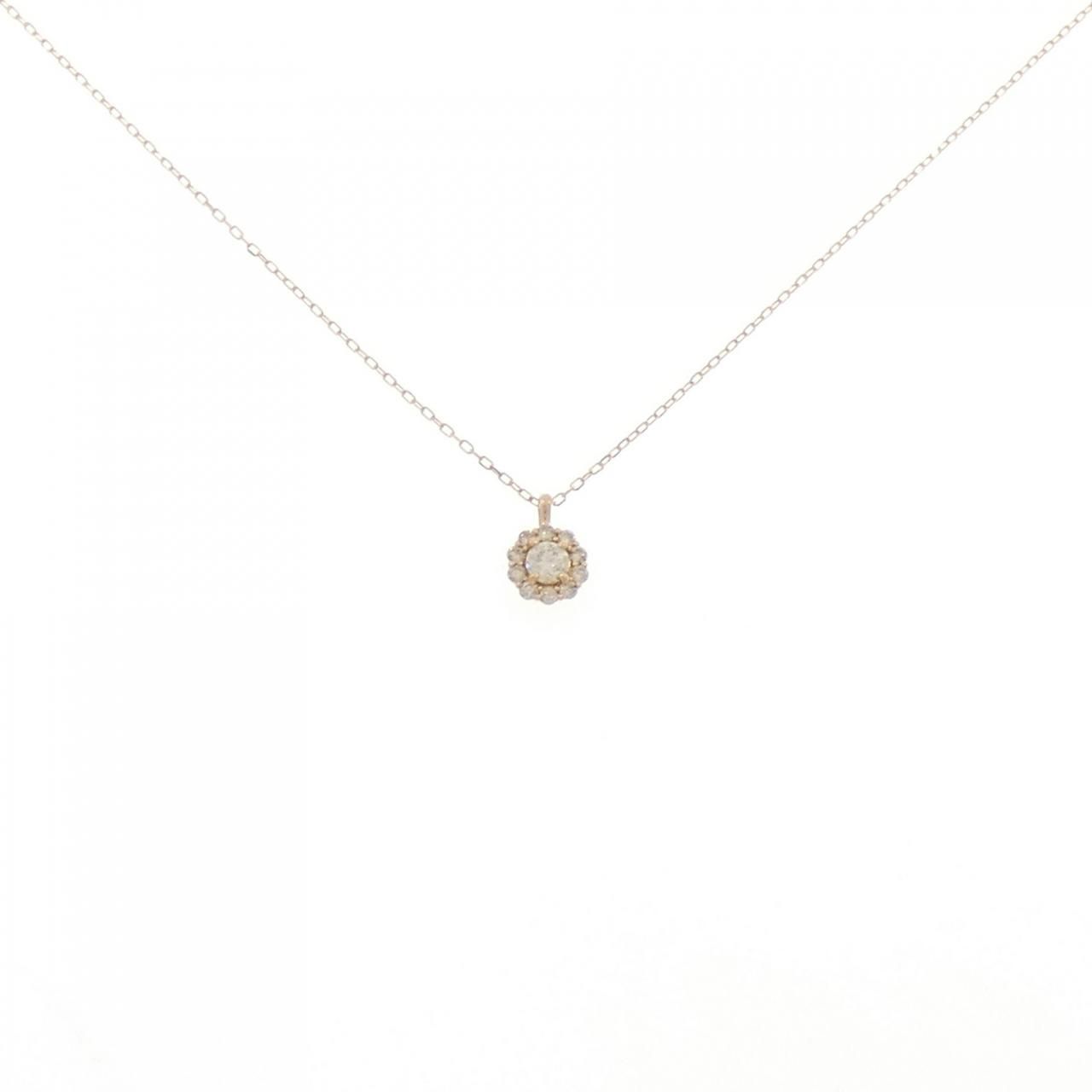 K18PG ダイヤモンド ネックレス 0.10CT 【公式通販】