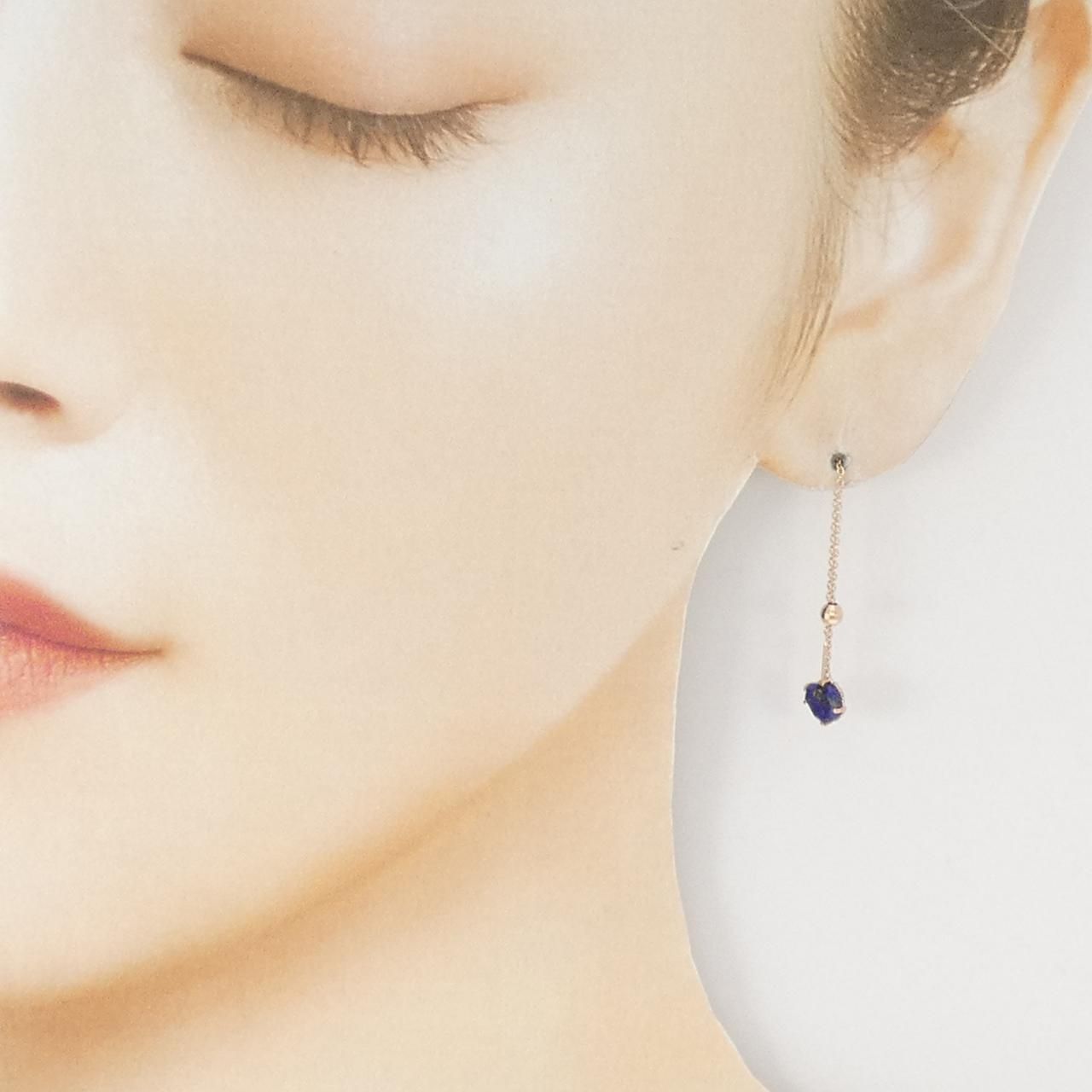 アガット ラピスラズリ ピアス - メルカリ