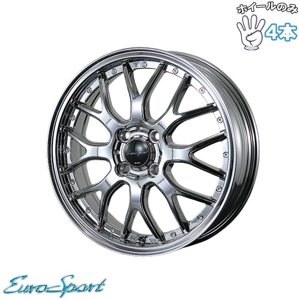 ハイゼット キャリー 12インチ アルミホイール 4穴100 ブレスト ユーロスポーツ タイプ815 スパッタ 4 00 BB 4本セット