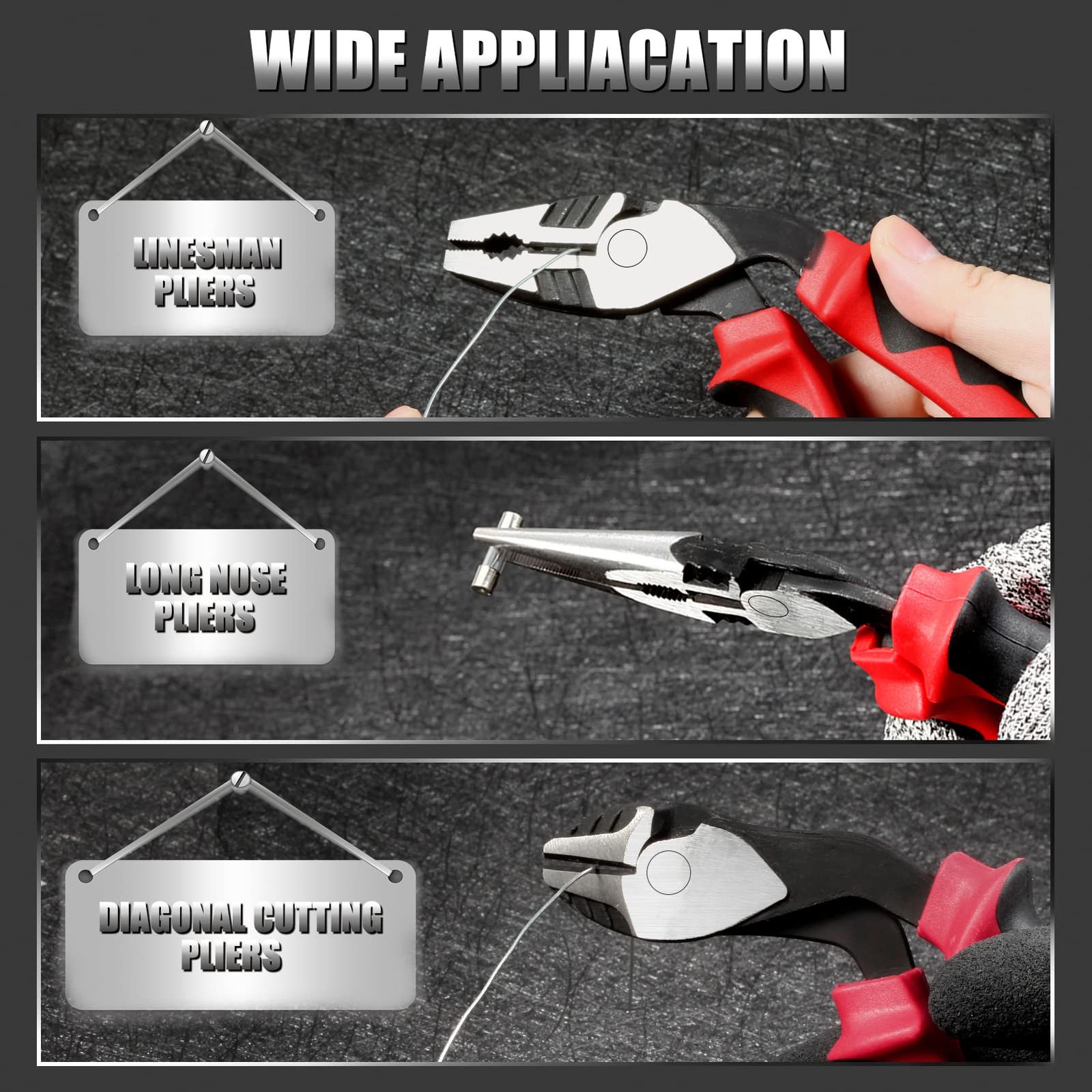 ニードルノーズプライヤー 7インチ