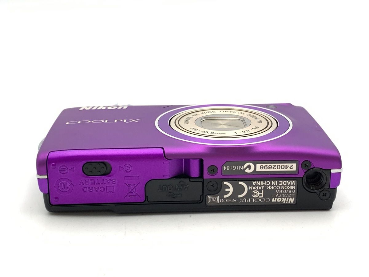 中古】 【良品】 ニコン COOLPIX S5100 ライトパープル - メルカリ