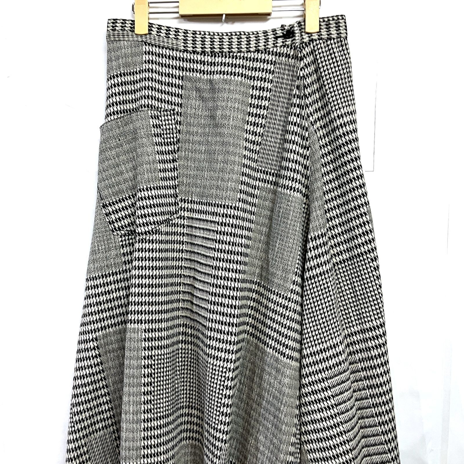 ワイズ Y's 千鳥柄スカート YV-S05-011 ヨウジヤマモト Yohji Yamamoto Y's｜ヨウジヤマモト ワイズ 千鳥格子 アシメチェック