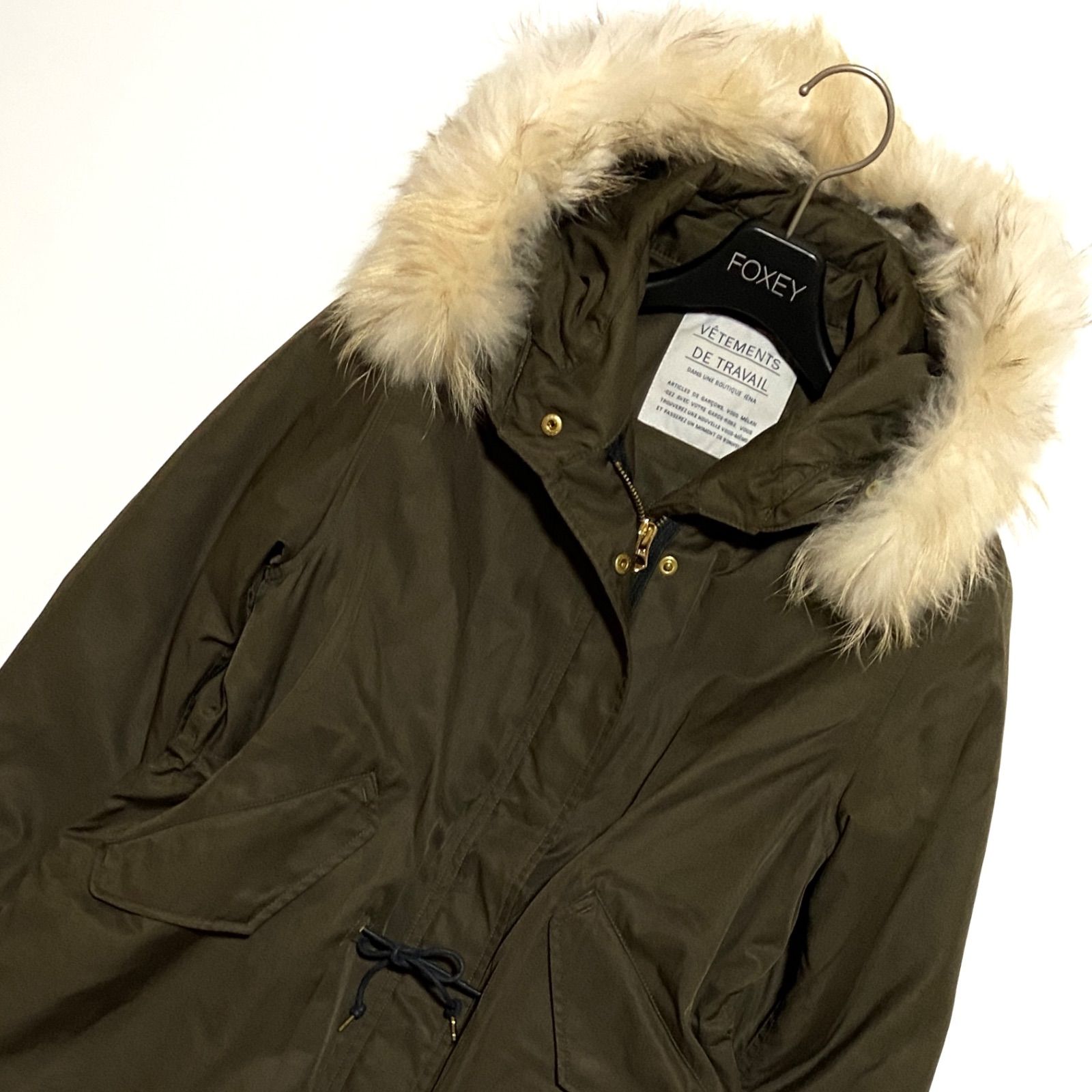 ♡【IENA】モッズコートライナー付き ファー カーキ36 美品 IENA 