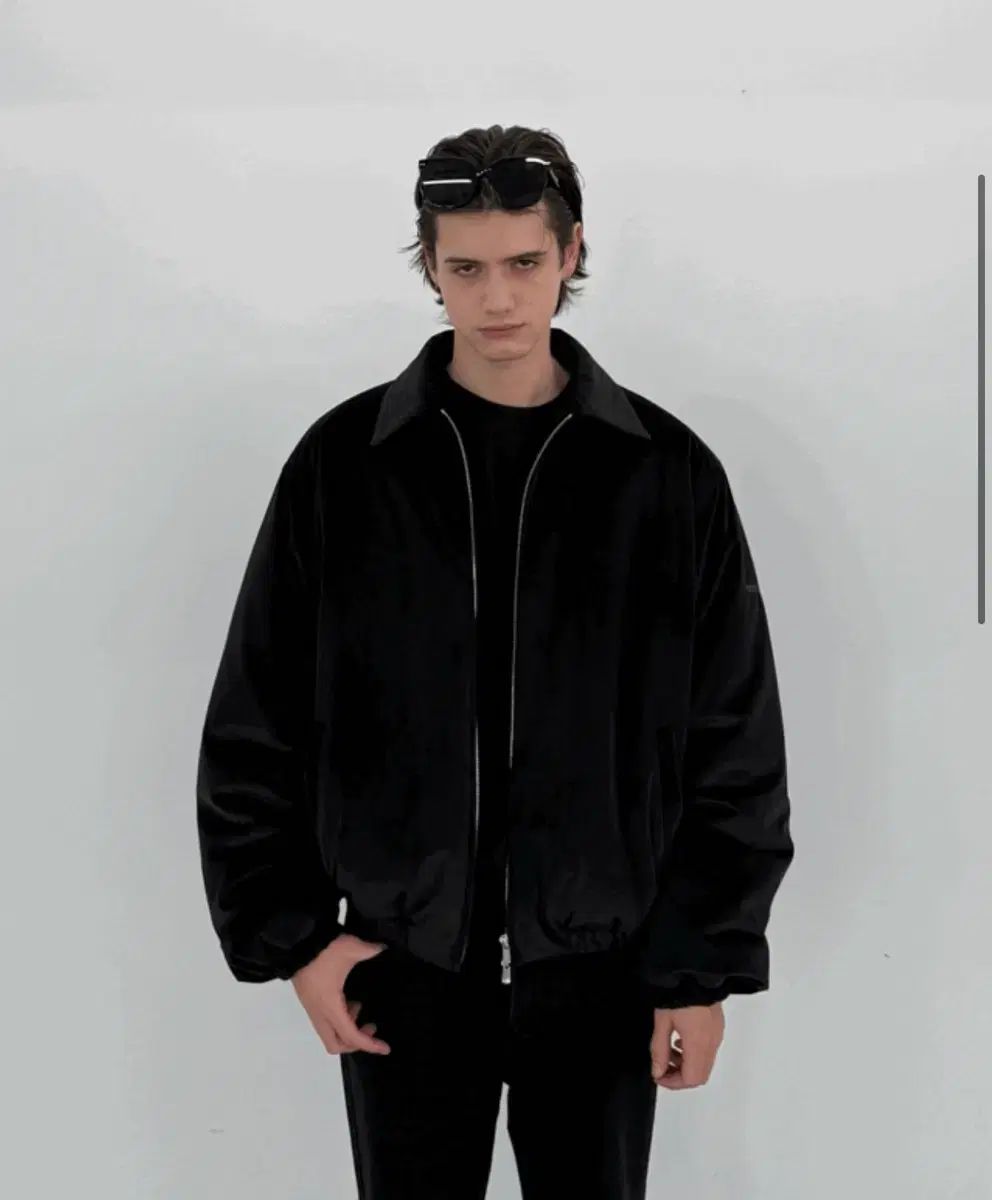 ジュン JUN ツアーベルベット ブルゾン JNE J 52 Velvet Black L