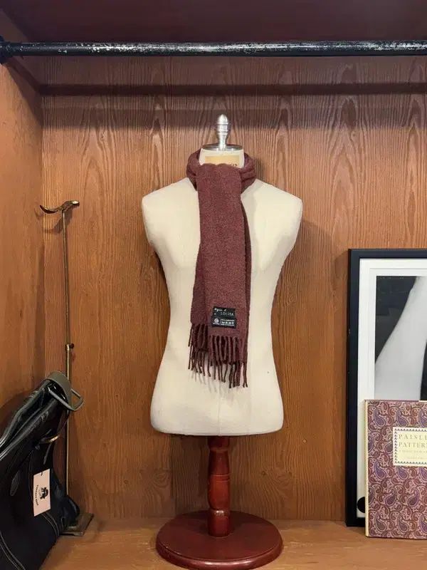 アグネスベー ラムウール スコットランド マフラー