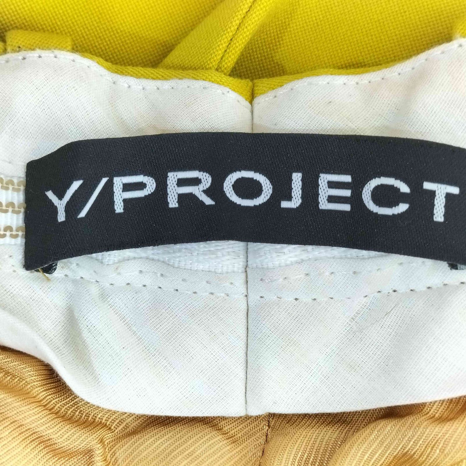 ワイプロジェクト Y/PROJECT Front Panel Trouser Yellow Wool Canvas