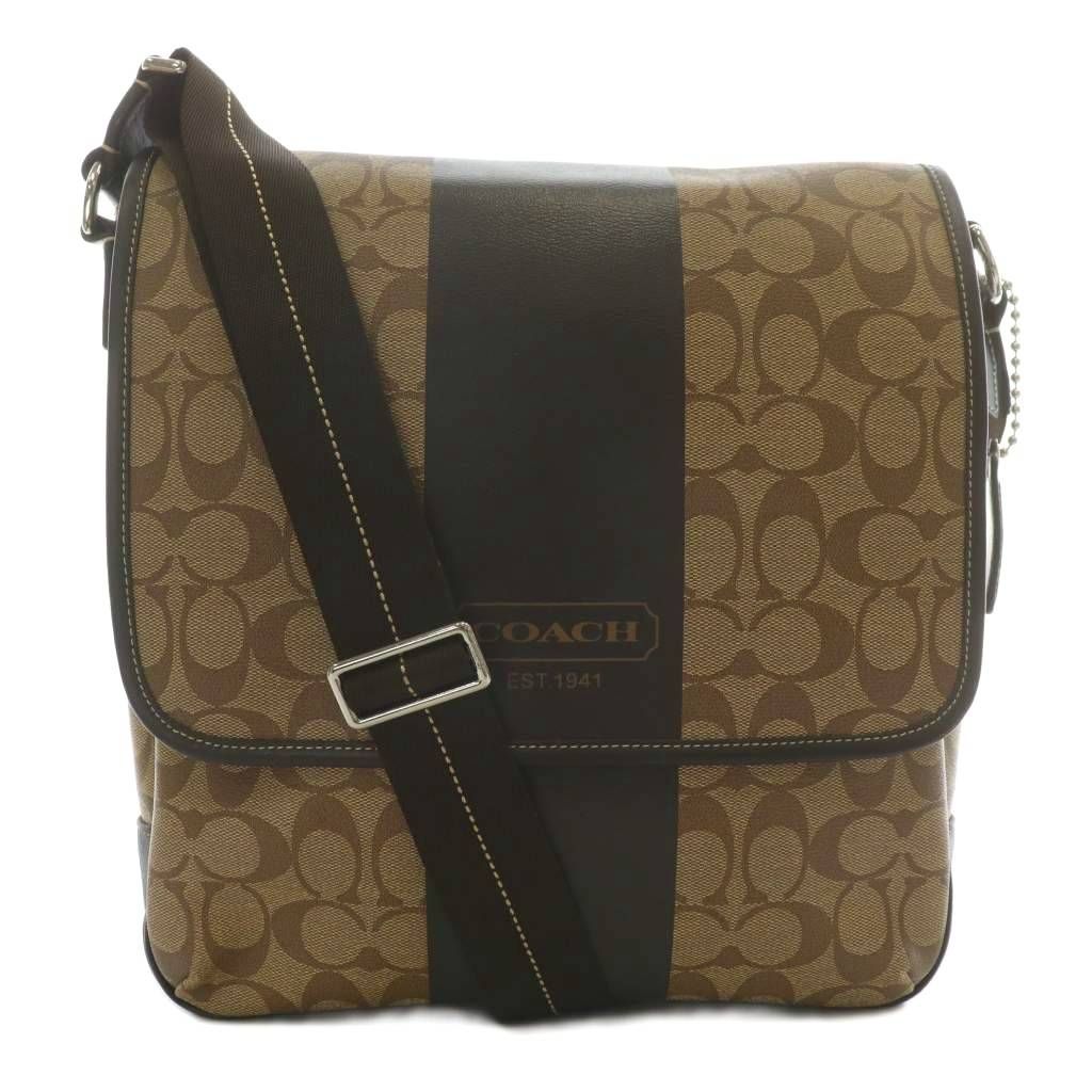 コーチ COACH ショルダーバッグ PVC レザー シグネチャー ヘリテージ