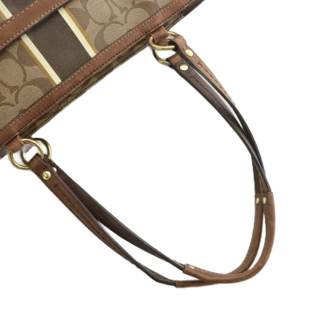 コーチ COACH トートバッグ ハンド PVC レザー シグネチャー