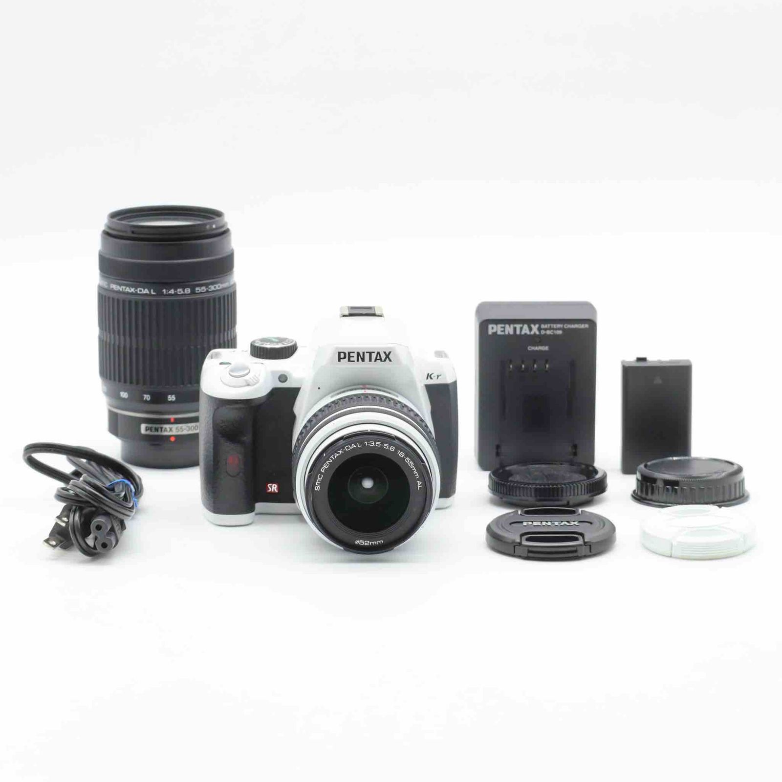 PENTAX デジタル一眼レフカメラ K-r Wズームキット ホワイト 18-55mm