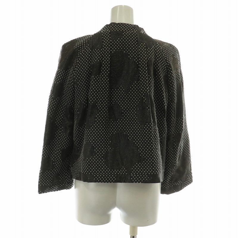 ジョルジオアルマーニ GIORGIO ARMANI ノーカラージャケット ウール混